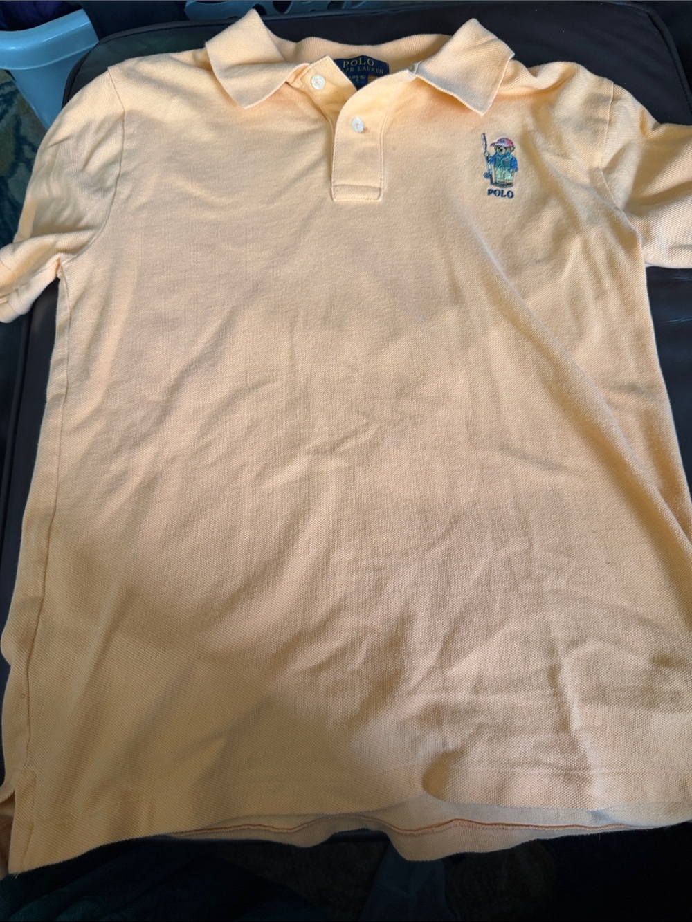 Polo by Ralph Lauren Pale Orange (darker than pic) Polo with Embroidered Bear